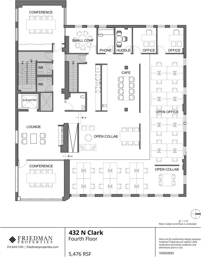 430-436 N Clark Floor plan